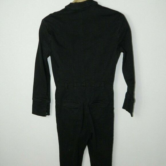 Free People Coverall Black Mechanic Size 0 - Picture 2 of 11